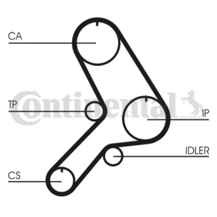 Sconto Cinghia dentata CT617 CONTINENTAL CTAM per FIAT ALFA ROMEO LANCIA