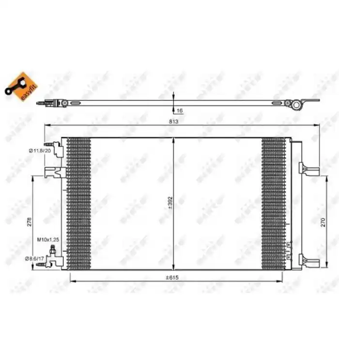 Condensatore, Climatizzatore 35919 NRF per OPEL CHEVROLET VAUXHALL Occasione Imperdibile
