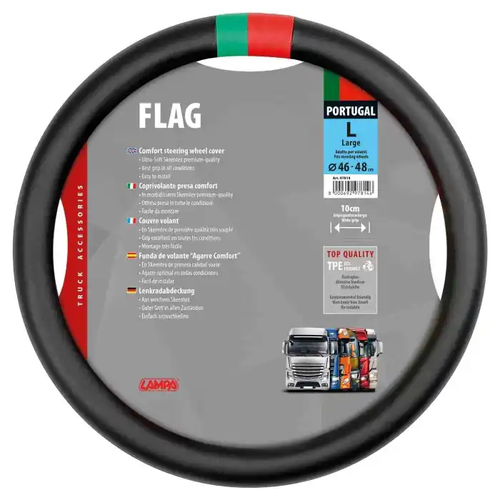 Nuova Collezione Flag Portogallo Coprivolante In Skeentex L Ø 46/48 Cm Coprivolanti In Skeentex Coprivolanti