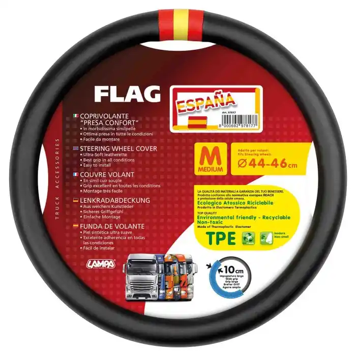 Reso Gratuito Flag Spagna Coprivolante In Skeentex M Ø 44/46 Cm Coprivolanti In Skeentex Coprivolanti