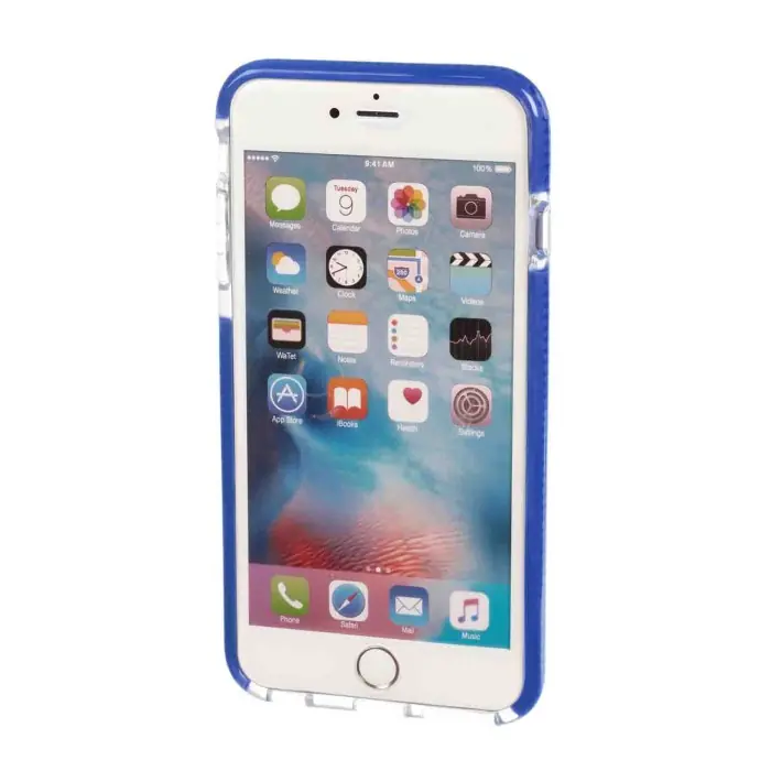 Alpha Guard Cover Ultra Protettiva Anti Shock Flessibile Apple Iphone 6 Plus/6s Plus Trasparente/blu Custodie E Cover Offerta Limitata