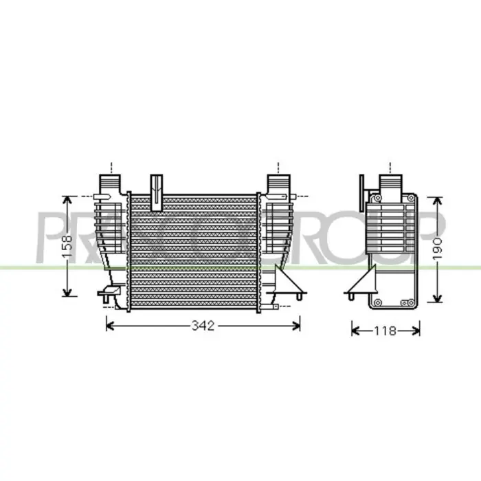 Prezzo Di Fabbrica Intercooler Per Nissan Note Dal 2006 Al 2008