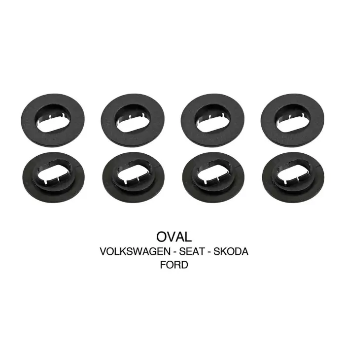 Compra Online Set 4 Clip Fissaggio Tappeti Ovale Volkswagen Seat Skoda Ford Accessori Tappeti