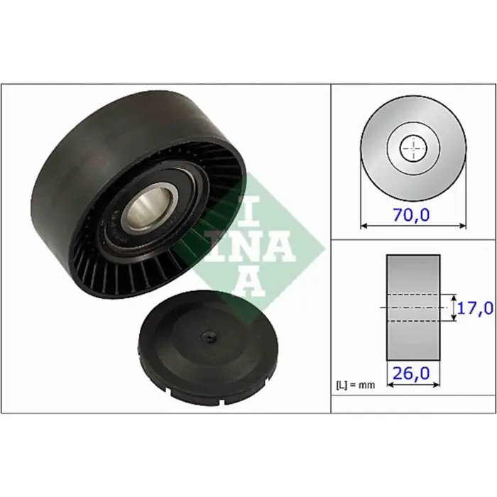 Ultimissimo Modello Rullo tenditore Cinghia Poly-V 531 0891 10 SCHAEFFLER INA per TOYOTA LOTUS