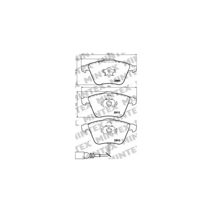 Pastiglie Freno Iveco Daily Ii Pianale Piatto Telaio 1990 01-1996 04 Mintex Spedizione Espresso
