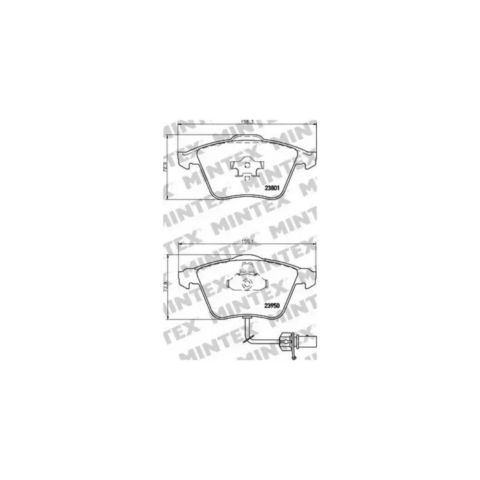 Scelto Dai Clienti Pastiglie Freno Volkswagen Transporter V Autobus 2.0 Tsi 2011 05-2015 08 Mintex