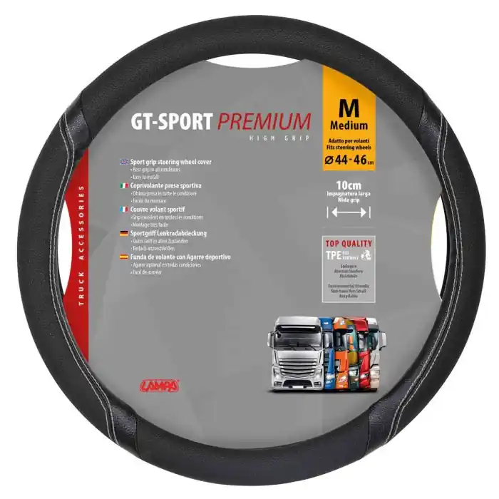 Gt Sport Coprivolante In Skeentex M Ø 44/46 Cm Nero/argento Coprivolanti In Skeentex Coprivolanti Super Prezzo
