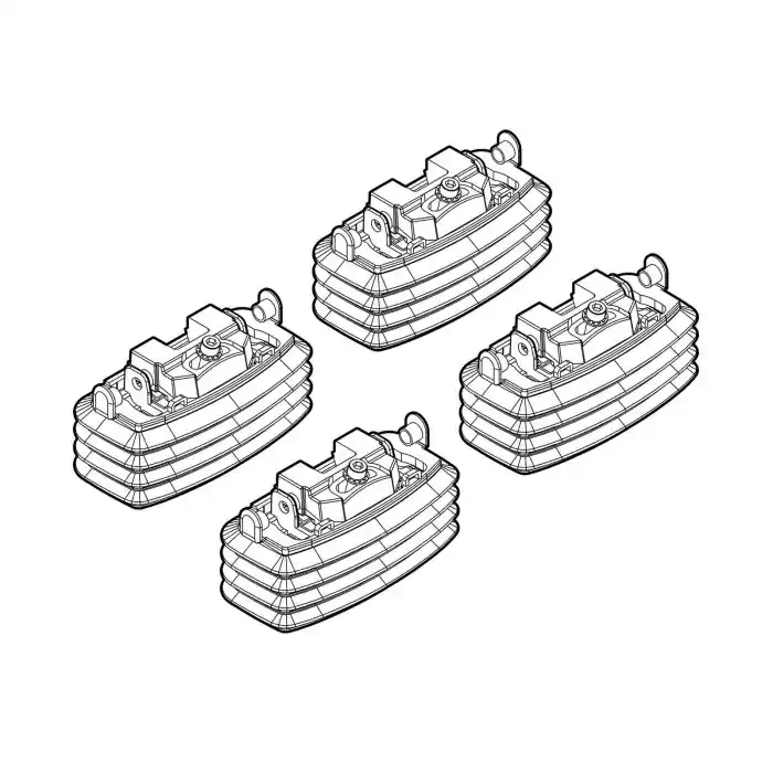Subito Disponibile Kit Attacchi C059 Serie 1 (e81)-serie 1 (e87) Attacchi Tetto Barre Portatutto Auto