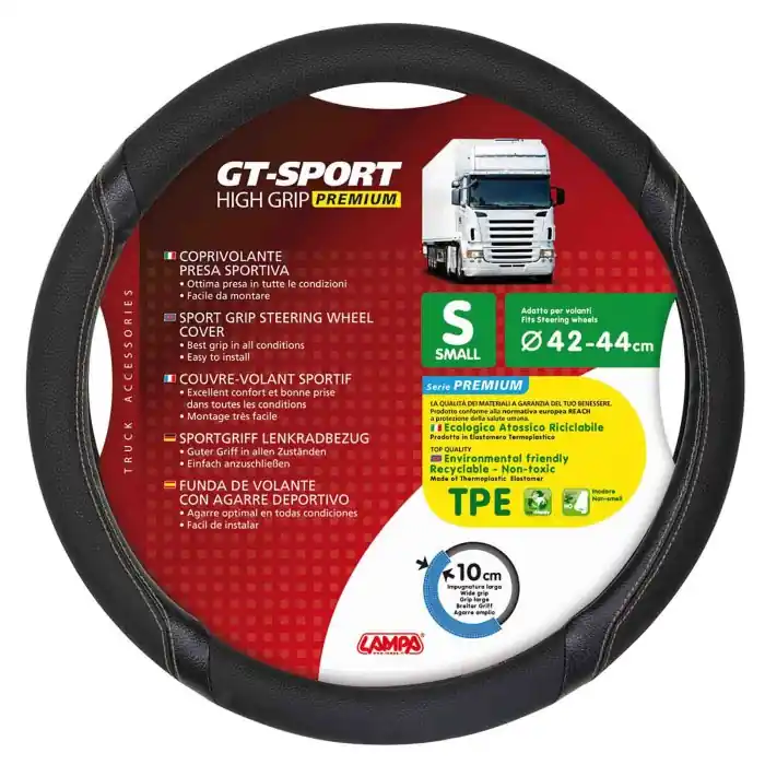 Gt Sport Coprivolante In Skeentex S Ø 42/44 Cm Nero/beige Coprivolanti In Skeentex Coprivolanti Vendita Finale