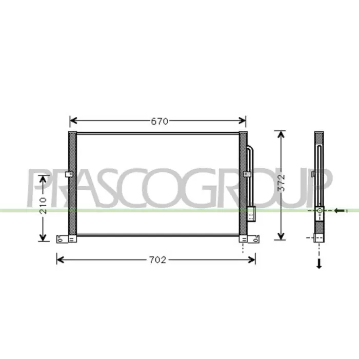 Condensatore Per Ford Mondeo Dal 2000 Al 2003 Solo Oggi