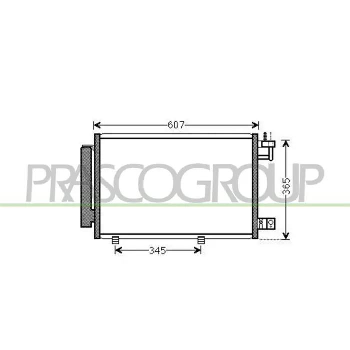 Prezzo Basso Condensatore Per Ford Fiesta Mk Vi Dal 2008 Al 2012