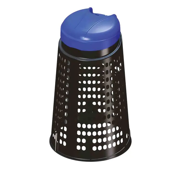 Trespolo Grigliato In Polipropilene 110 L Blu Sacchi Per Rifiuti Autoconsumo Offerta Del Giorno