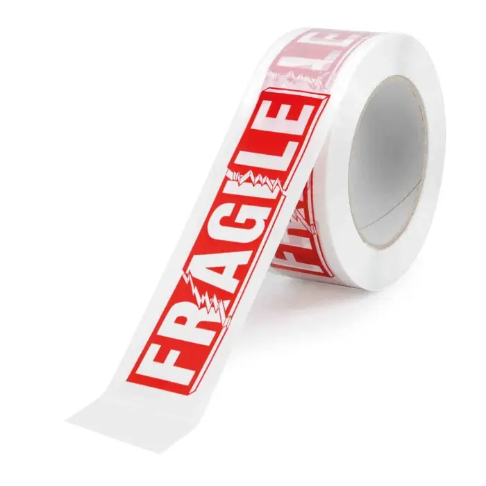 Nastro Adesivo Bianco Con Stampa Fragile Set 6 Pz Materiali Per Imballaggio Autoconsumo Di Tendenza