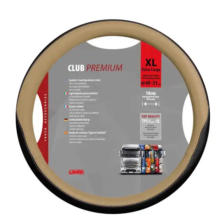 Più Venduto Club Coprivolante In Skeentex Xl Ø 49/51 Cm Beige Coprivolanti In Skeentex Coprivolanti