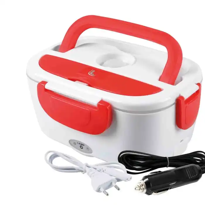 Lunch Box Scalda Vivande Elettrico 1 5 L 12/24v+220v 50w Scaldavivande Termico Popolare
