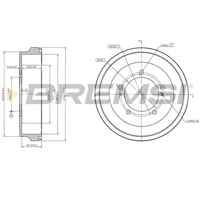 Kit Tamburi Freno Posteriore 94041000 SUZUKI Grand Vitara I Verniciato Più Venduto