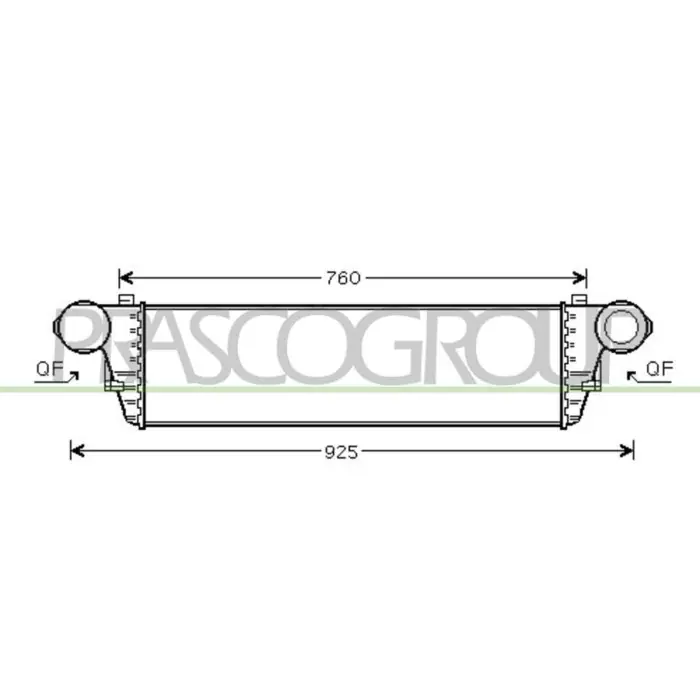Occasione Imperdibile Intercooler Per Mercedes C Class Sportcoupe' (cl203) Dal 2000 Al 2008
