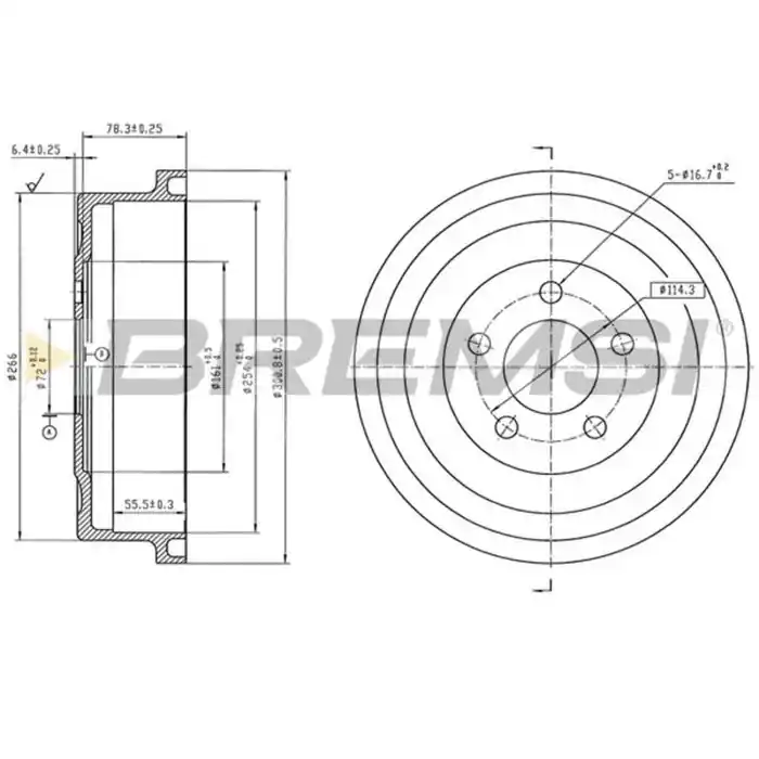 Economico Tamburo Freno Posteriore Jeep Cherokee Cr5824 52128270aa Verniciato Bremsi