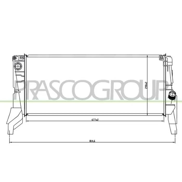 Occasione Imperdibile Radiatore Per Bmw 2 Series - F45 / F46- Active/gran Tourer Dal 2014 Al 2018
