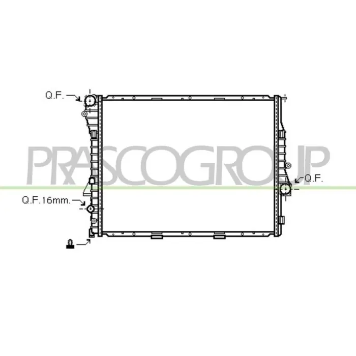 Ultimissimo Modello Radiatore Per Bmw X5 - E53 Dal 2000 Al 2006