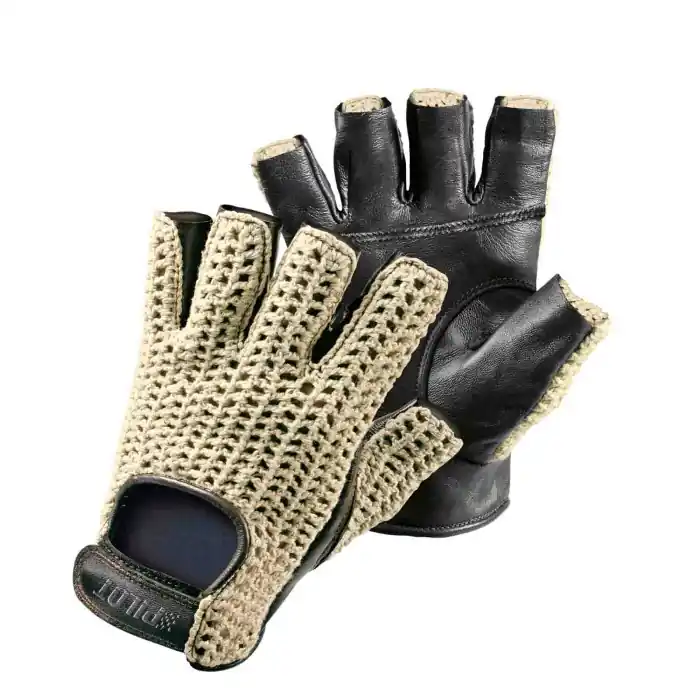 Ultime Pezzi Pilot 1 Guanti Guida Mezze Dita L Nero Guanti Guida Accessori Volante