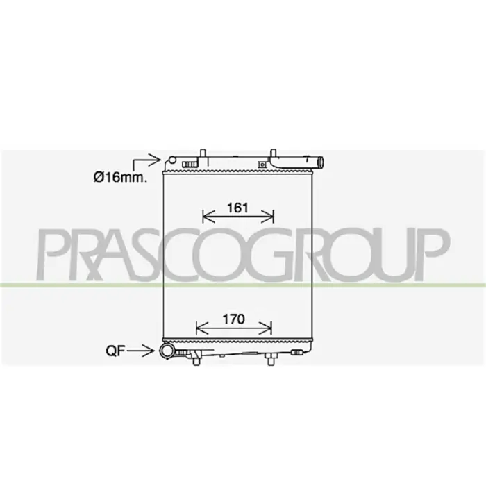 Ultimissimo Modello Radiatore Per Citroen C1 Dal 2014