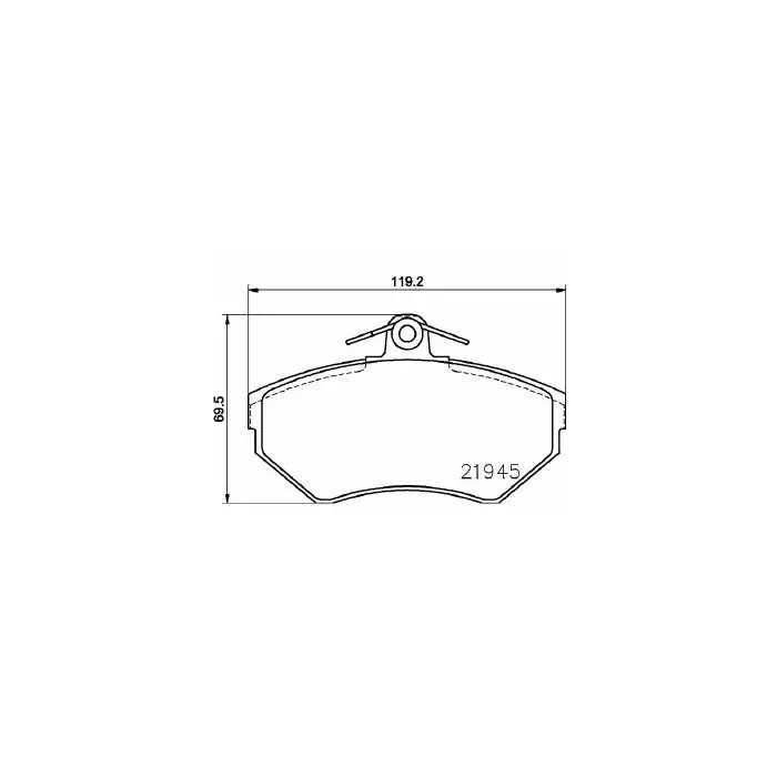 Popolare Pastiglie Freno Volkswagen Polo 100 1.4 16v 1996 04-1999 10 Mintex