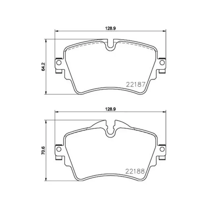 Popolare Kit pastiglie freno, Freno a disco BD S957P STARLINE per BMW MINI