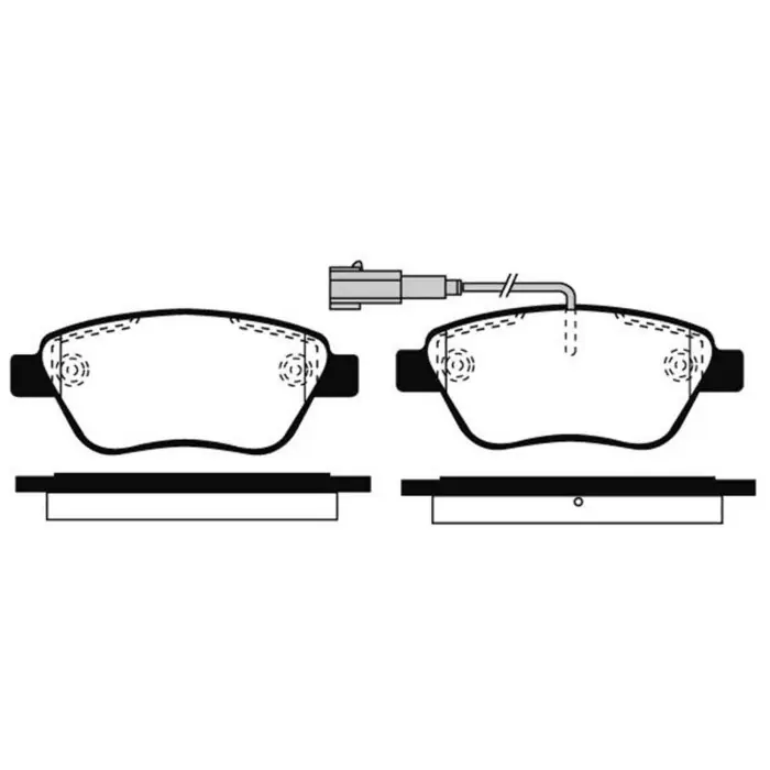 Kit pastiglie freno, Freno a disco BD S771P STARLINE per PEUGEOT CITROEN FIAT Popolare