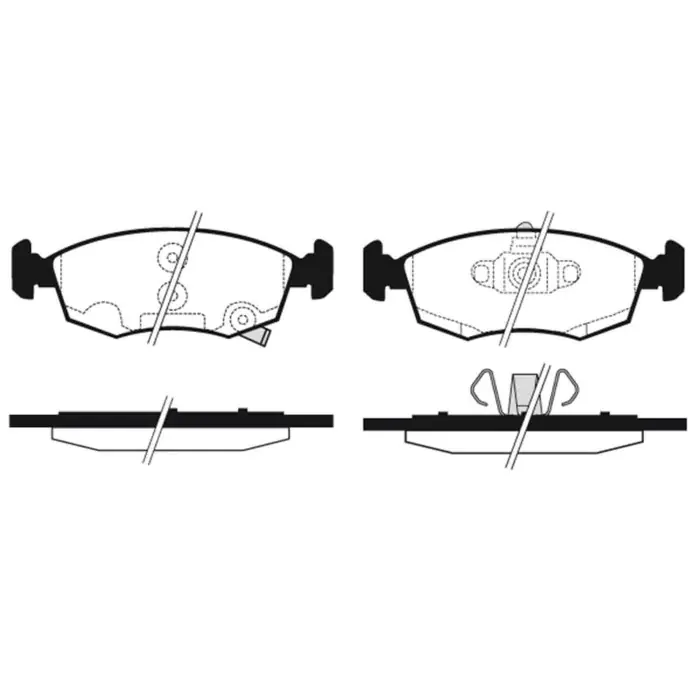 A Buon Prezzo Kit pastiglie freno, Freno a disco BD S557P STARLINE per FIAT LANCIA