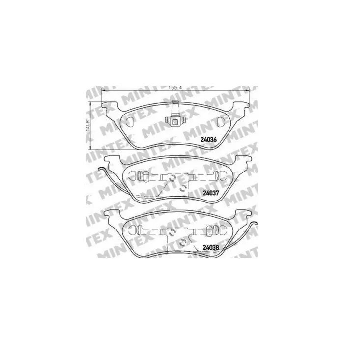 Occasione Pastiglie Freno Citroën C4 Tre Volumi 1.6 Hdi 2006 07-2011 07 Mintex