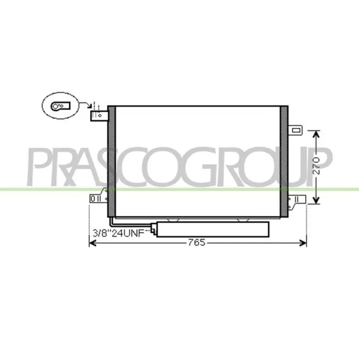 Prezzo Scontato Condensatore Per Mercedes A Class (w169) Dal 2004 Al 2007