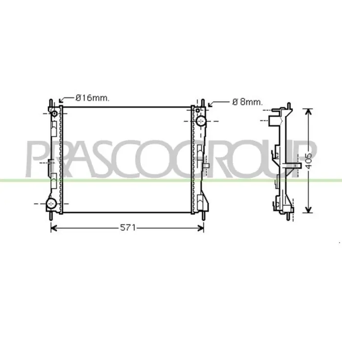 Direttamente Dal Produttore Radiatore Per Nissan Micra K12 Dal 2003 Al 2005