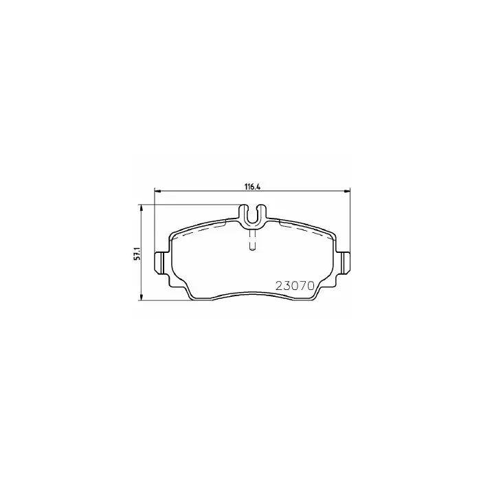 Pastiglie Freno Mercedes-benz Vaneo 1.9 2002 02-2005 07 Mintex Affare