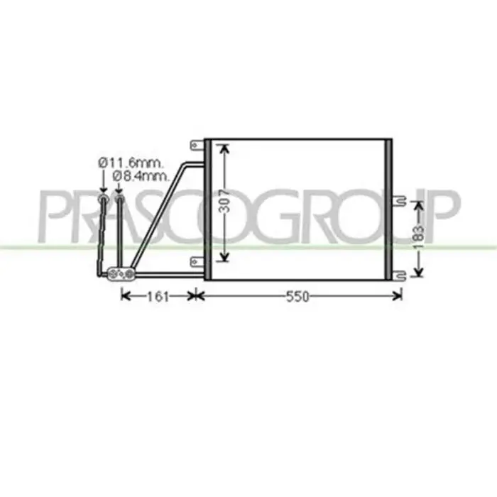 Condensatore Per Opel/vauxhall Vectra B Dal 1995 Al 1998 Offerta Speciale