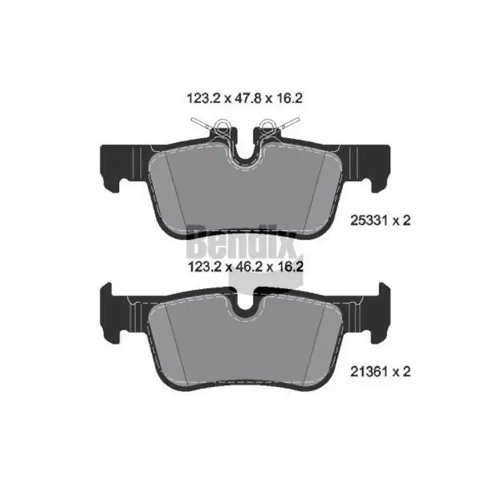 Kit pastiglie freno, Freno a disco BPD1157 BENDIX BRAKING per BMW MINI Ultimissimo Modello
