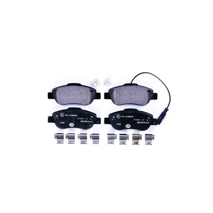 Direttamente Dal Produttore Kit pastiglie freno, Freno a disco 8DB 355 014-471 HELLA PAGID per FORD FIAT
