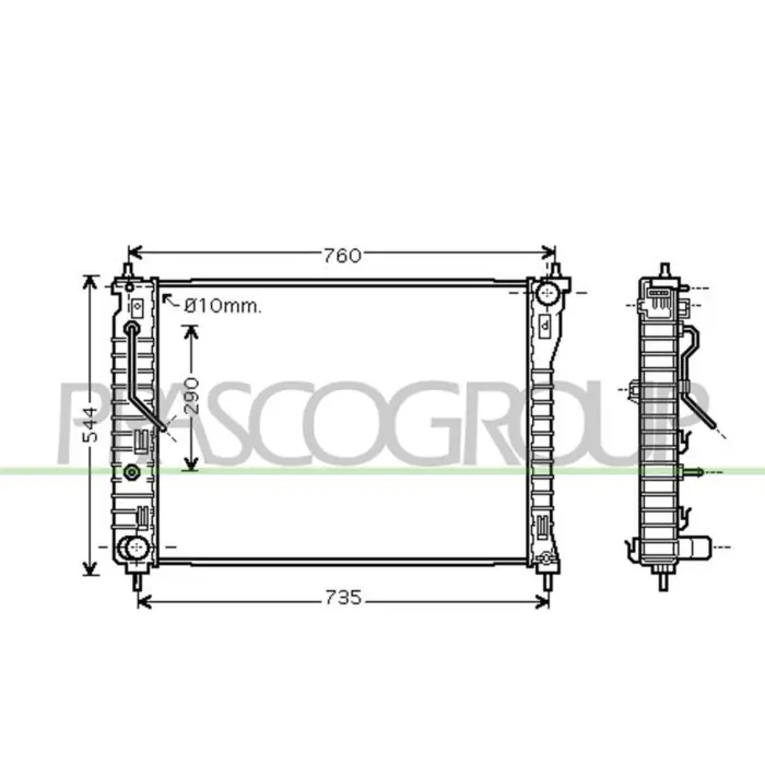 Radiatore Per Chevrolet/daewoo Captiva Dal 2006 Al 2010 Occasione