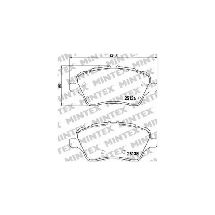 Spedito Oggi Pastiglie Freno Fiat Panda 0.9 Natural Power 2012 07-2019 12 Mintex