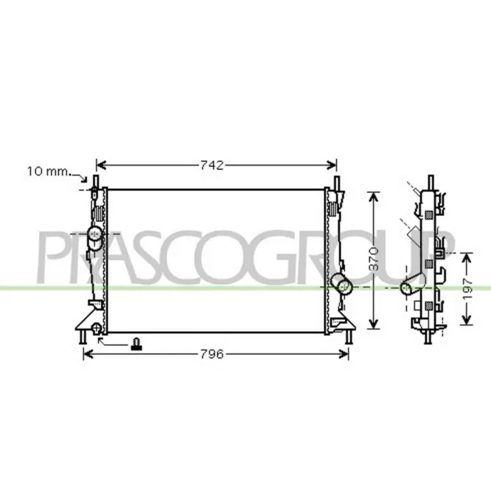 Compra Online Radiatore Per Ford Focus Dal 2005 Al 2007