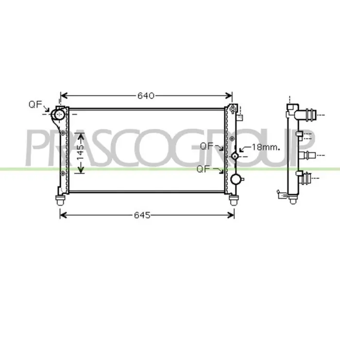 Radiatore Per Fiat Panda Dal 2003 Al 2011 Reso Gratuito