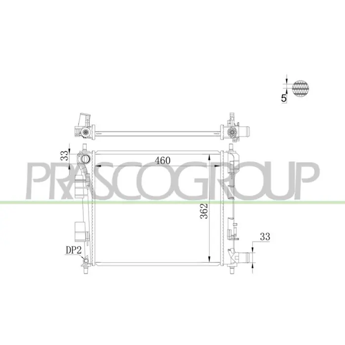 Prezzo Basso Radiatore Per Hyundai I10 (ia) Dal 2013 Al 2016