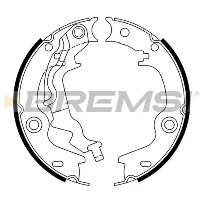 Kit Ganasce Freno Stazionamento Posteriore Kia Rio Ii (jb) Gf0759 58305-1ma00 S.f. Mando Bremsi Prezzo Scontato