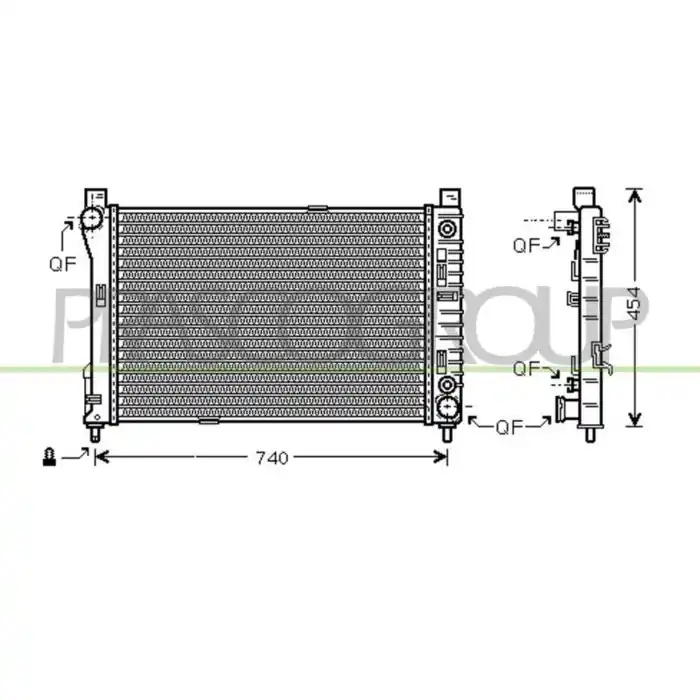 Spedizione Espresso Radiatore Per Mercedes C Class Sportcoupe' (cl203) Dal 2000 Al 2008