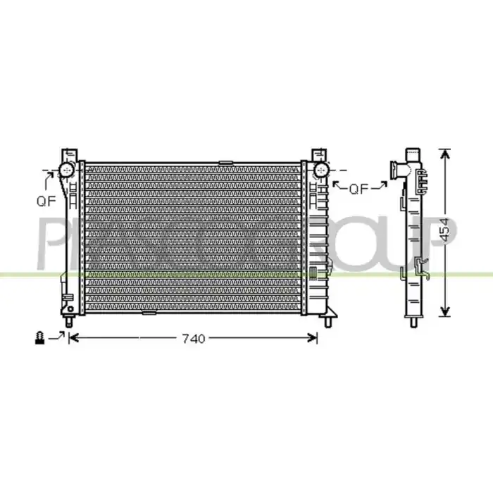 Radiatore Per Mercedes C Class (w203) Dal 2000 Al 2004 Quantità Limitata