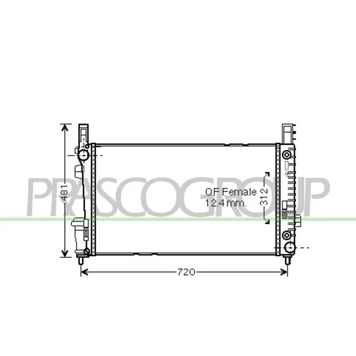 Radiatore Per Mercedes A Class (w169) Dal 2004 Al 2007 Nuova Collezione