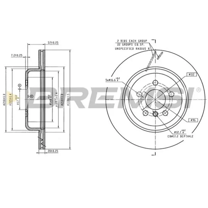 Disco Freno Posteriore 09d90213 Bmw 7 Consegna Rapida