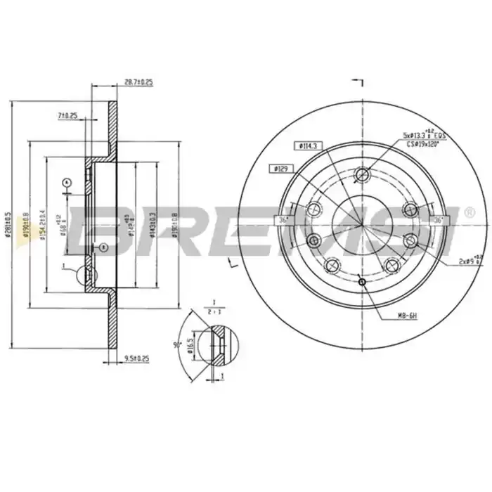 Disco Freno Posteriore 92293703 Mazda Cx-3 Acquista Ora