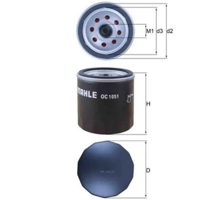 Filtro olio OC 1051 KNECHT per FORD HYUNDAI VOLVO MAZDA LAND ROVER MORGAN Prezzo Di Fabbrica