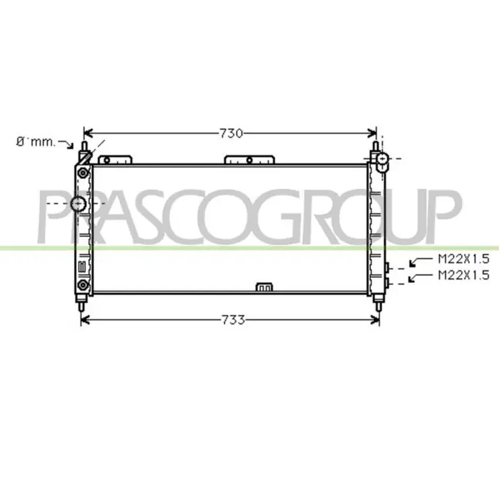 Radiatore Per Opel/vauxhall Corsa B/combo Dal 1993 Al 1997 Di Tendenza